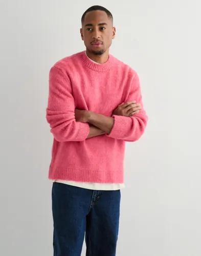 Jack & Jones Jcofade Knit Crew Neck Styd AW25 Stickade tröjor Rosa