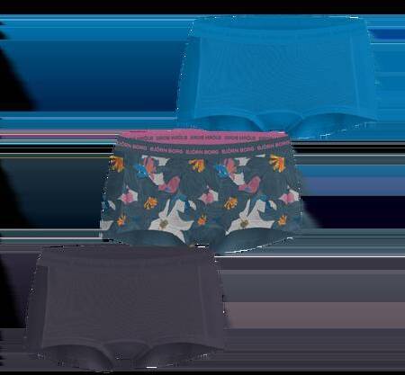 Björn Borg Everyday Cotton Boxer Shorts 3-pack Blå, XXL 