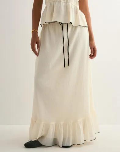 Neo Noir - Vit - Ariella Crepe Skirt 