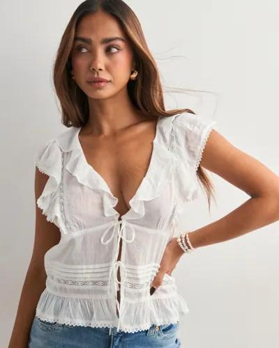 Neo Noir - Vit - Netali S Voile Top 