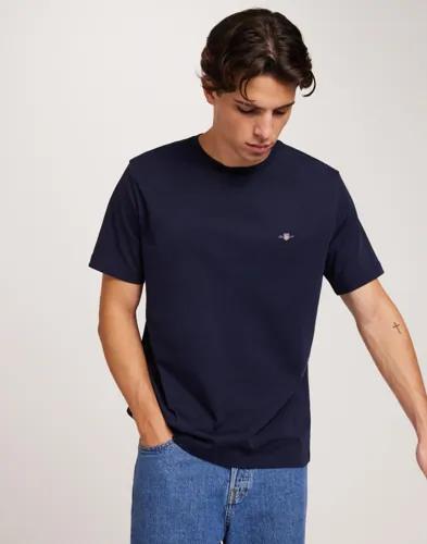 Gant Reg Shield Ss T-Shirt T-Shirts & Linnen Blå 