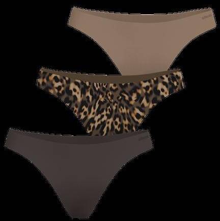 Björn Borg Invisible Thongs 3-pack Brun, XXL 