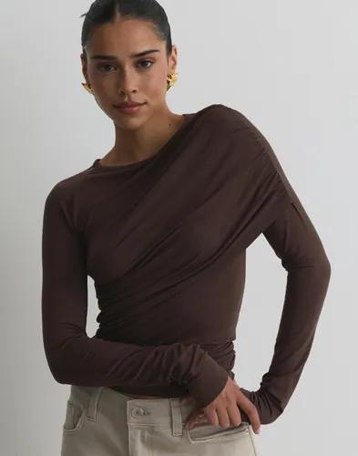 Nelly - Brun - Soft Drape LS Top 