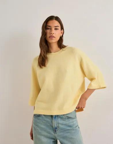 Only - Gul - Onlsimoni 3/4 Pullover Knt Noos