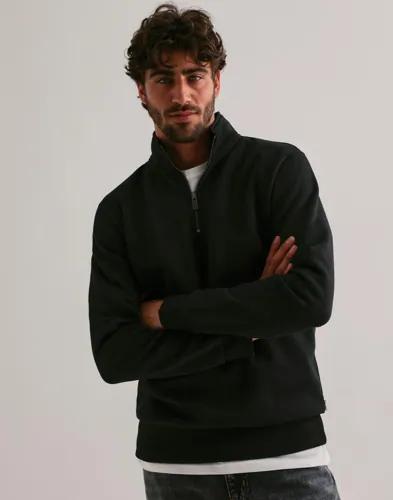 Only & Sons Onsceres Half Zip Sweat Tröjor med dragkedja Svart 