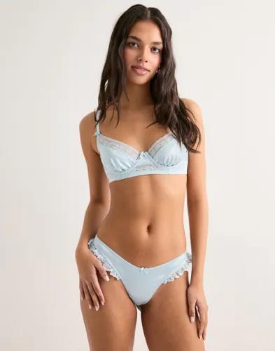 Nelly - Blå - Silky Romance Balconette 