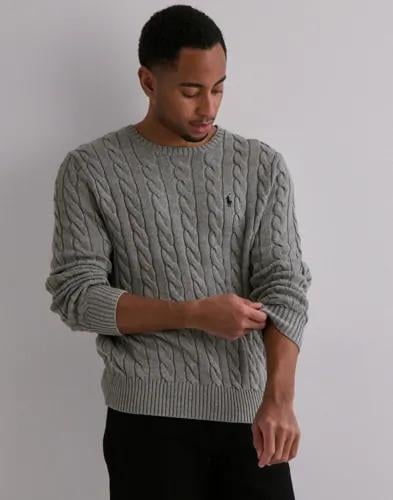 Polo Ralph Lauren Cable-Knit Cotton Sweater Stickade tröjor Grå 