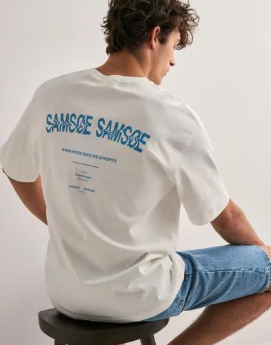 Samsøe Samsøe Saswirl T-Shirt 11725 T-shirts med tryck Vit