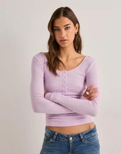 Pieces - Rosa - Pckitte Ls Top Noos Bc 