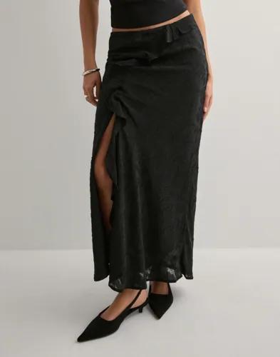 Neo Noir - Svart - Vinza Burnout Skirt 