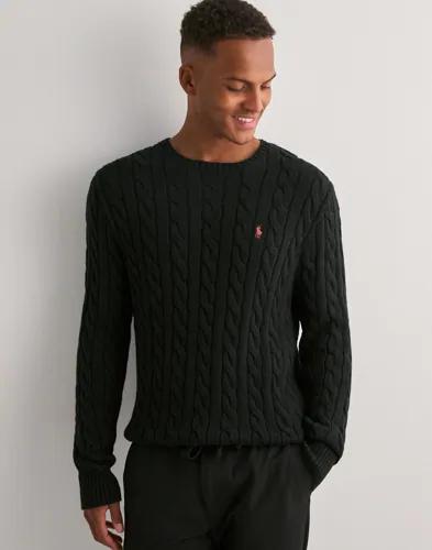 Polo Ralph Lauren Cable-Knit Cotton Sweater Stickade tröjor Svart