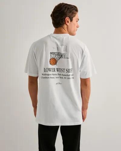 Les Deux West Side T-Shirt T-shirts med tryck Vit