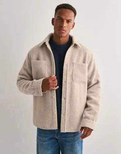 Les Deux Lennon Bouclé Overshirt Skjortjackor Beige 