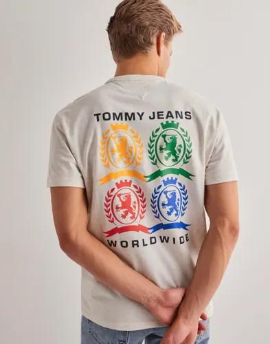 Tommy Jeans Tjm Reg 4CLR Crest Tee T-shirts med tryck Grå 