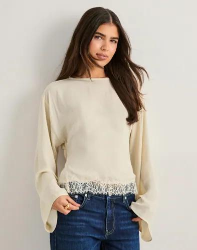 Nelly - Champagne - Sassy Lace Blouse 