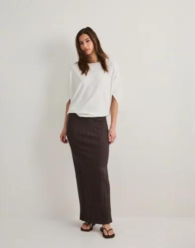 Only - Brun - Onlella Long Slit Skirt Cs Jrs 