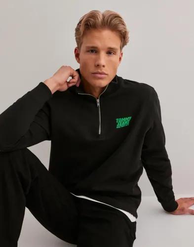Tommy Jeans Tjm Reg Bubble Qrtr Zip Frnt/Bck Half zip Svart 