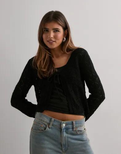 Vero Moda - Svart - Vmnewverena 3/4 V-Neck Cardigan Boo 