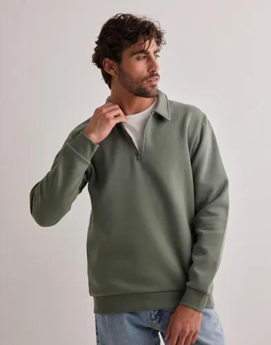 Only & Sons Onsceres 1/4 Zip Sweat Polo Half zip Grå