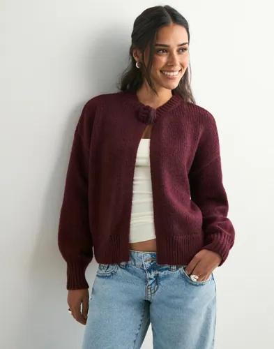 Pieces - - Pcjelena Ls O-Neck Knit Cardigan Bc