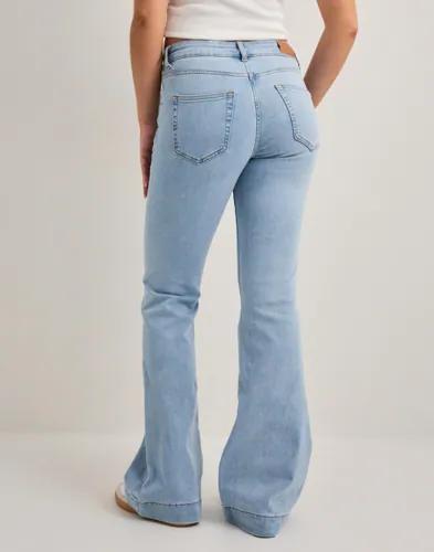 Only - Blå - Onlblush Md Retro Flared Dnm DIA322 