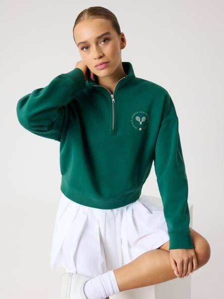 Björn Borg Borg Halfzip Sweatshirt Grön, XXL 