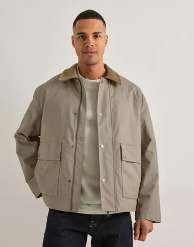 Selected Men Slhkyle Cotton Jkt Noos Vårjackor Beige 