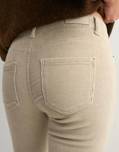 Only - Beige - Onlmary-Global Mid Cord Flared Pnt 