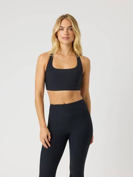 Björn Borg Studio Ribbed Racerback Bra Svart, XXL 