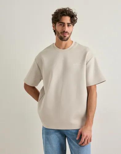 Les Deux Ballier Crew T-shirt Oversized t-shirts Beige