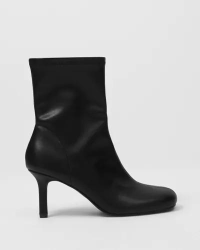 Nelly - Svart - Rounded Sock Boot 