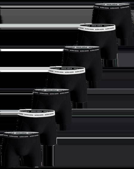 Björn Borg Cotton Stretch Boxer 7-pack Svart, XXL 