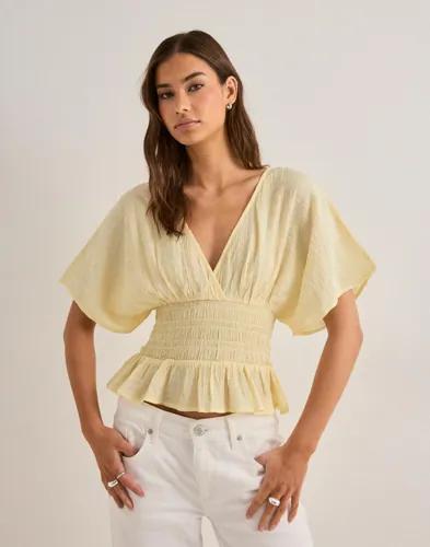 Nelly - Gul - Spring Smock Blouse 