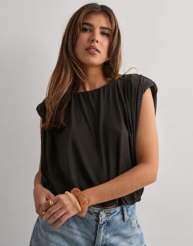 Vero Moda - Brun - Vmsimone O-Neck Ballon Top Jrs Exp 