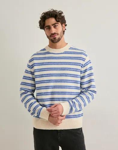 Jack & Jones Jornantucket Knit Boucle Crew Neck Stickade tröjor Blå