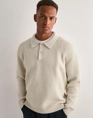 Samsøe Samsøe Sanicolas polo 15720 Stickade tröjor Beige 