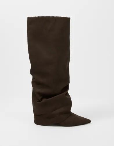 Nelly - Brun - Folded Shaft Boot 