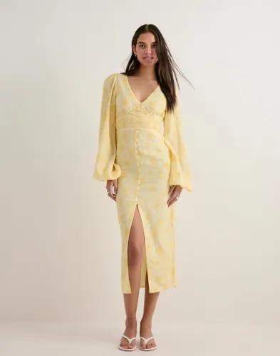 Nelly - Gul - Smock Detail dress 