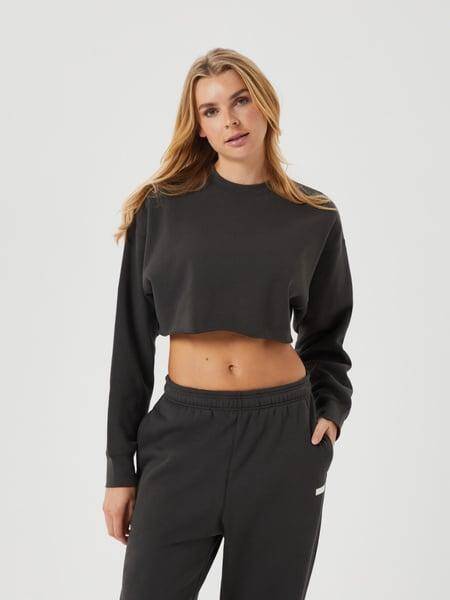 Björn Borg Studio Oversized Cropped Crew Grön, XXL 