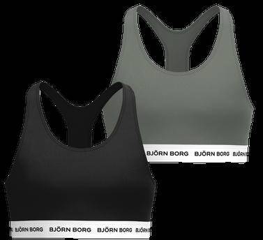 Björn Borg Cotton Stretch Logo Soft Top 2-pack Svart, 170 