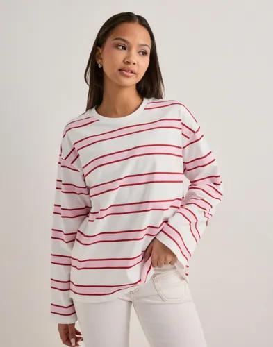 Pieces - Rosa - Pcmila Ls Loose Tee Jrs Noos Bc 
