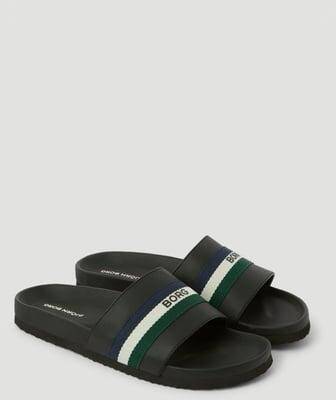 Björn Borg Unisex Heritage Slides Svart, 46
