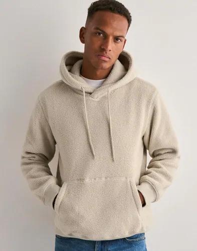 Only & Sons Onsemilio Reg Teddy Hoodie Sweat Vd Hoodies Beige
