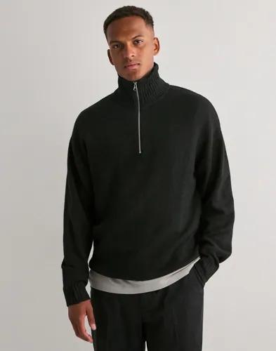 Jack & Jones Jjesoho Ollie Knit Half Zip Sn Half zip Svart