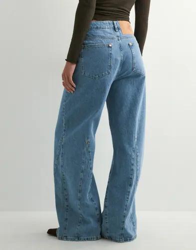One Teaspoon - Blå - Cruisers Mid Waist Bootcut Flare 