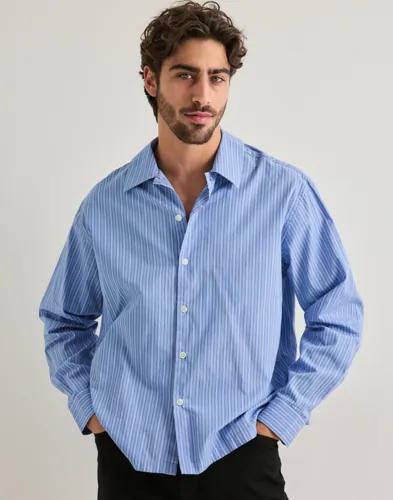 Only & Sons Onsopaline Relax Ls Shirt Frml Enfärgade skjortor Blå
