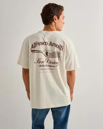 Only & Sons Onsalfresco Rlx Ss Tee T-shirts med tryck Vit