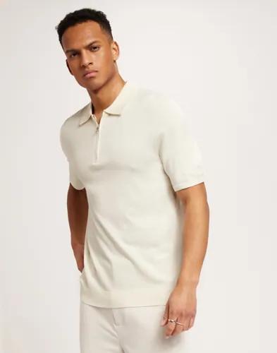 Only & Sons Onswyler Life Reg 14 Ss Zip Polo Kn Tröjor med dragkedja Beige 