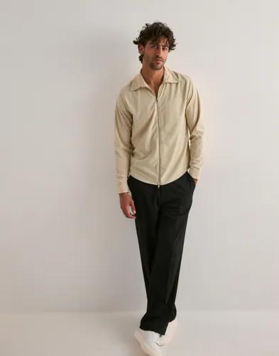 Ciszere Aden Cord Zip Enfärgade skjortor Beige 