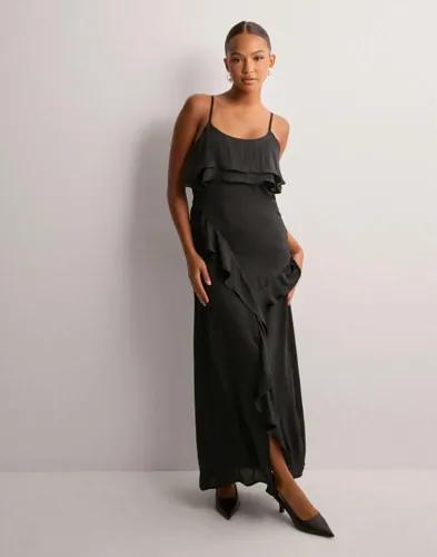 Vero Moda - Svart - Vmmaxine Sl Ruffled Ankle Dress Vma 